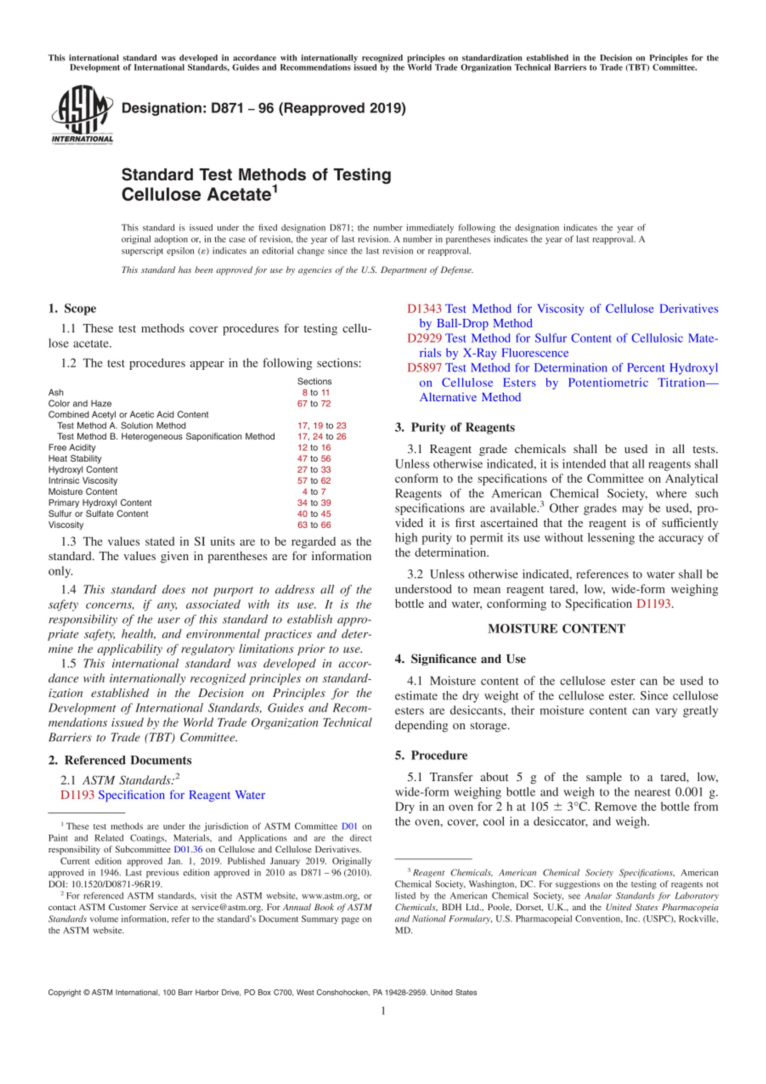 ASTM D871-96(2019) άر׼1ҳ