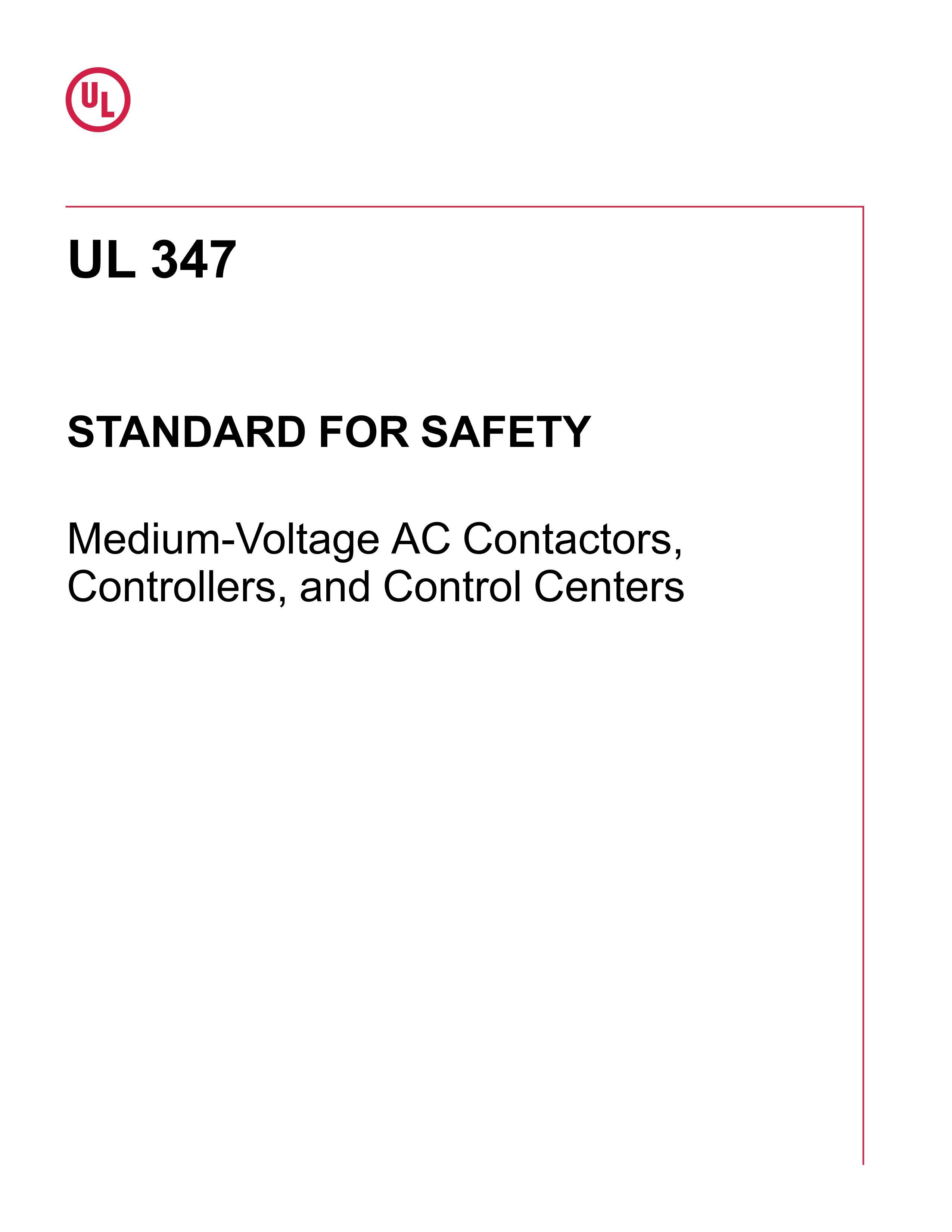 UL 347-2020 Medium-Voltage AC Contactors, Controllers, and Control Centers.pdf1ҳ