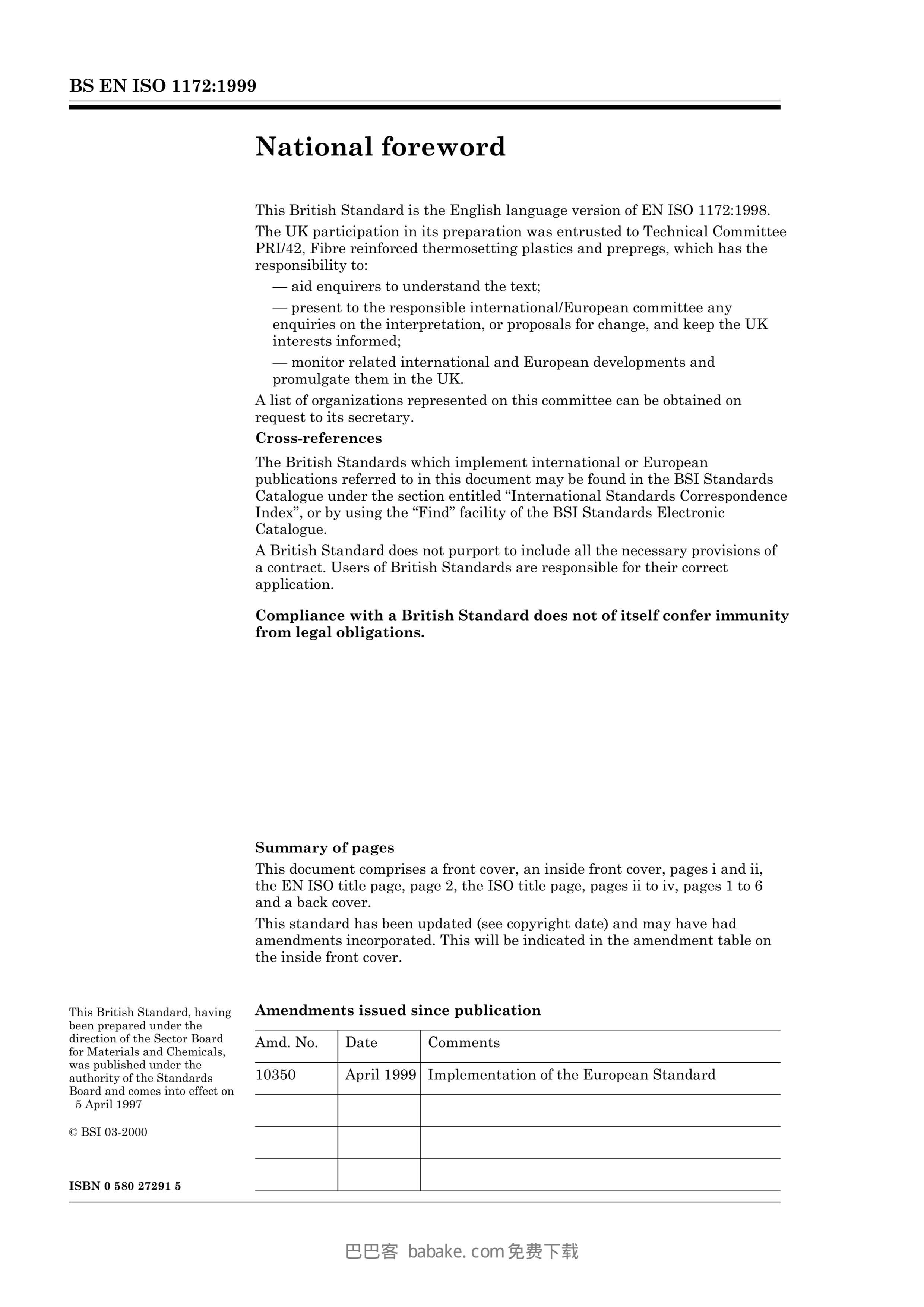 BS EN ISO 1172-1999 (2000) ֯άǿ Ƭ,ģƻ͵ ֯άͿﺬĲⶨ շ.pdf2ҳ