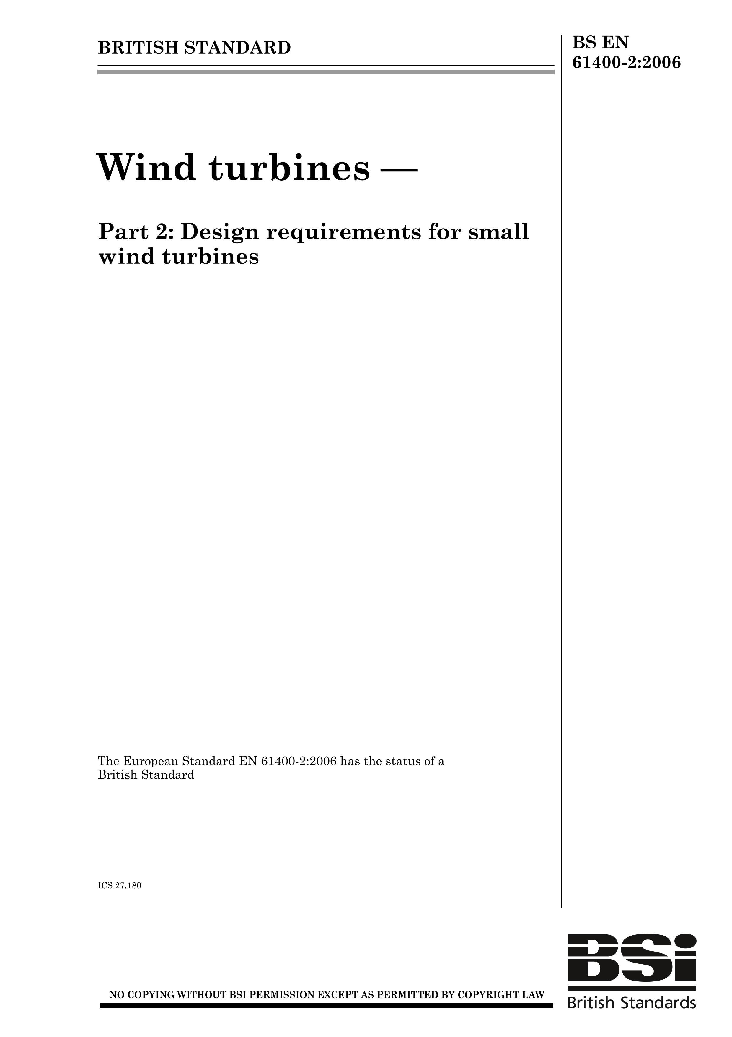 BS EN 61400-2-2006 Wind turbines Part 2- Design requirements for small wind turbines.pdf1ҳ