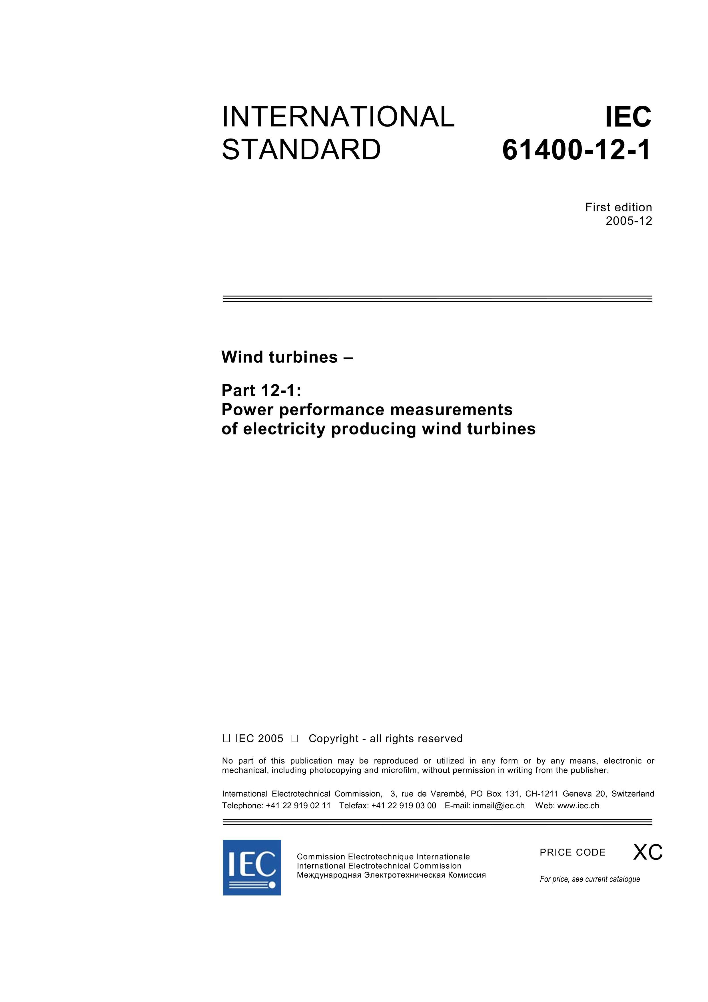 IEC 61400-12-1-2005 Wind turbines-Part 12-1 Power performance measurements of electricity producing wind turbines .pdf3ҳ