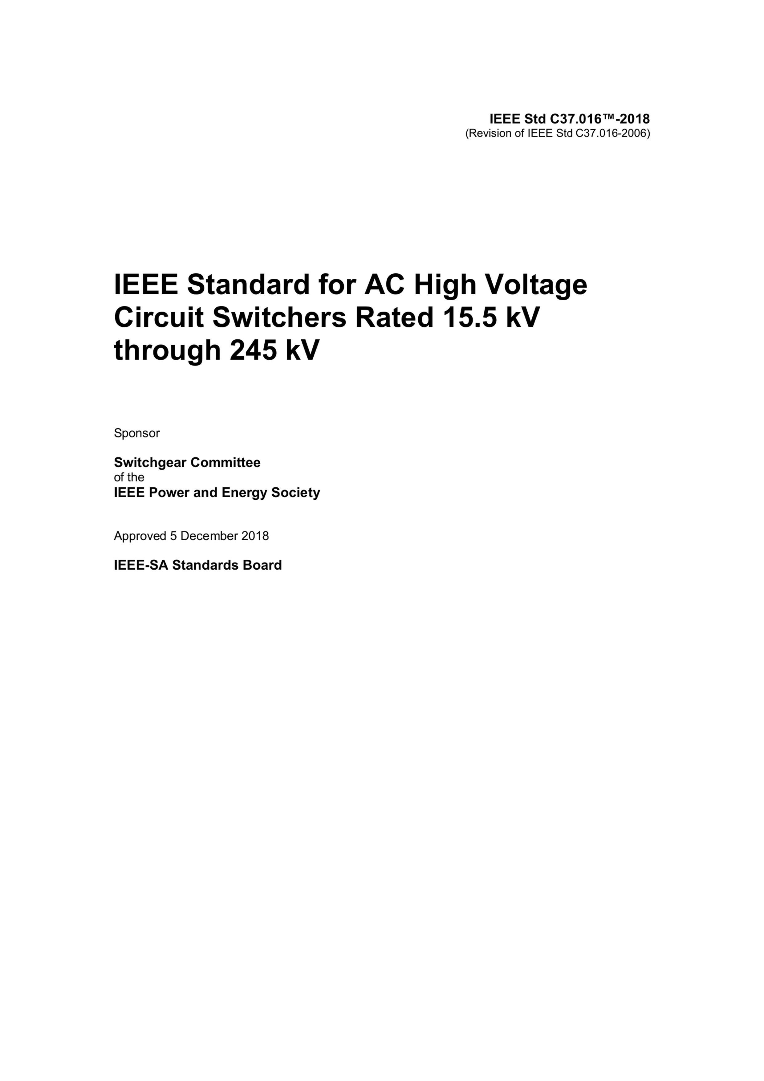 ѹΪ 15.5 kV  245 kV Ľѹ·ص IEEE ׼2ҳ