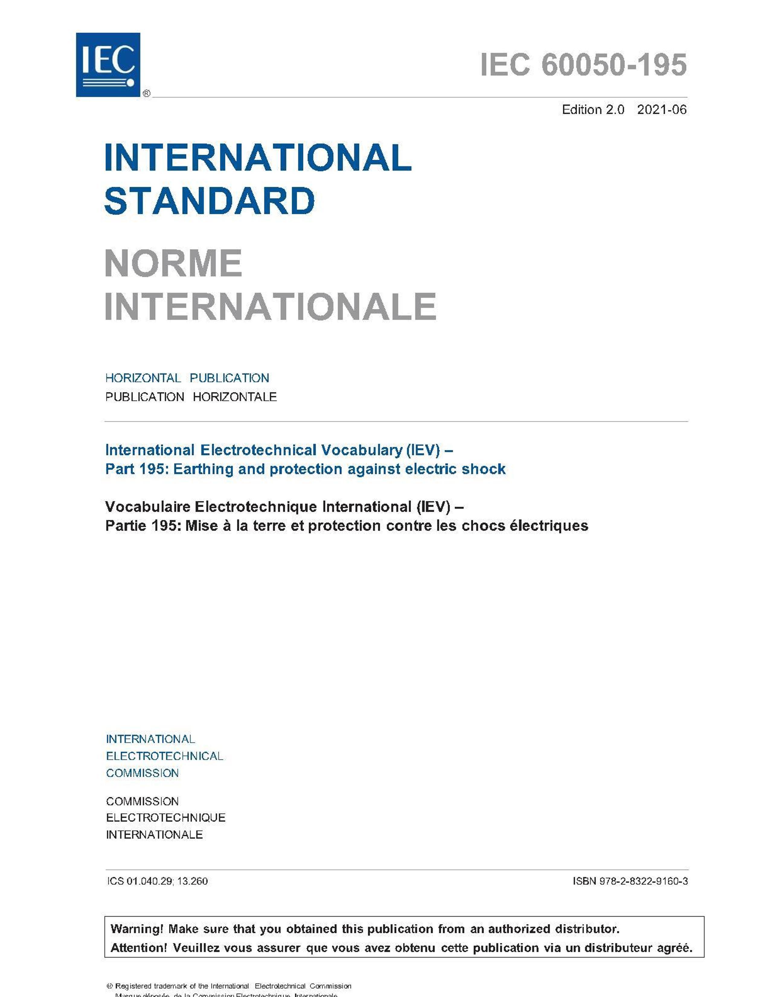 IEC 60050-195-2021 International Electrotechnical Vocabulary (IEV) C Part 195 Earthing and protection against electric shock.pdf3ҳ