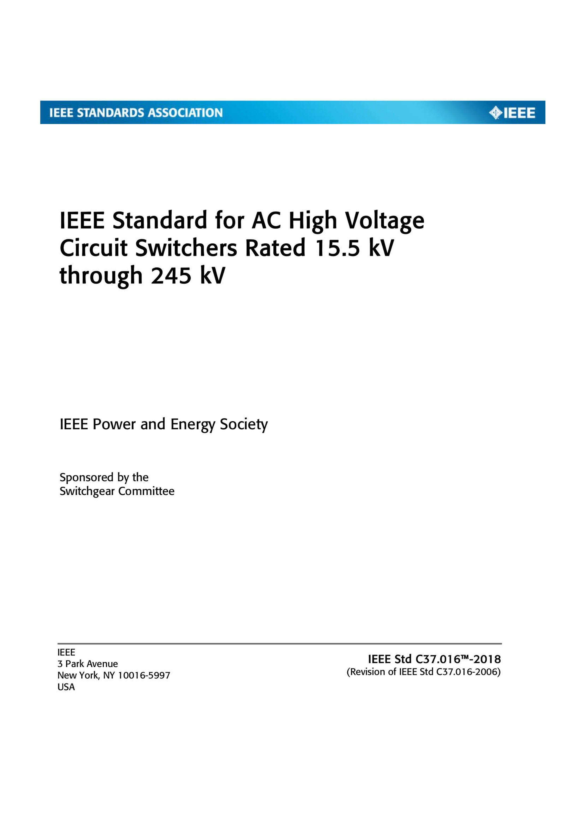 ѹΪ 15.5 kV  245 kV Ľѹ·ص IEEE ׼1ҳ