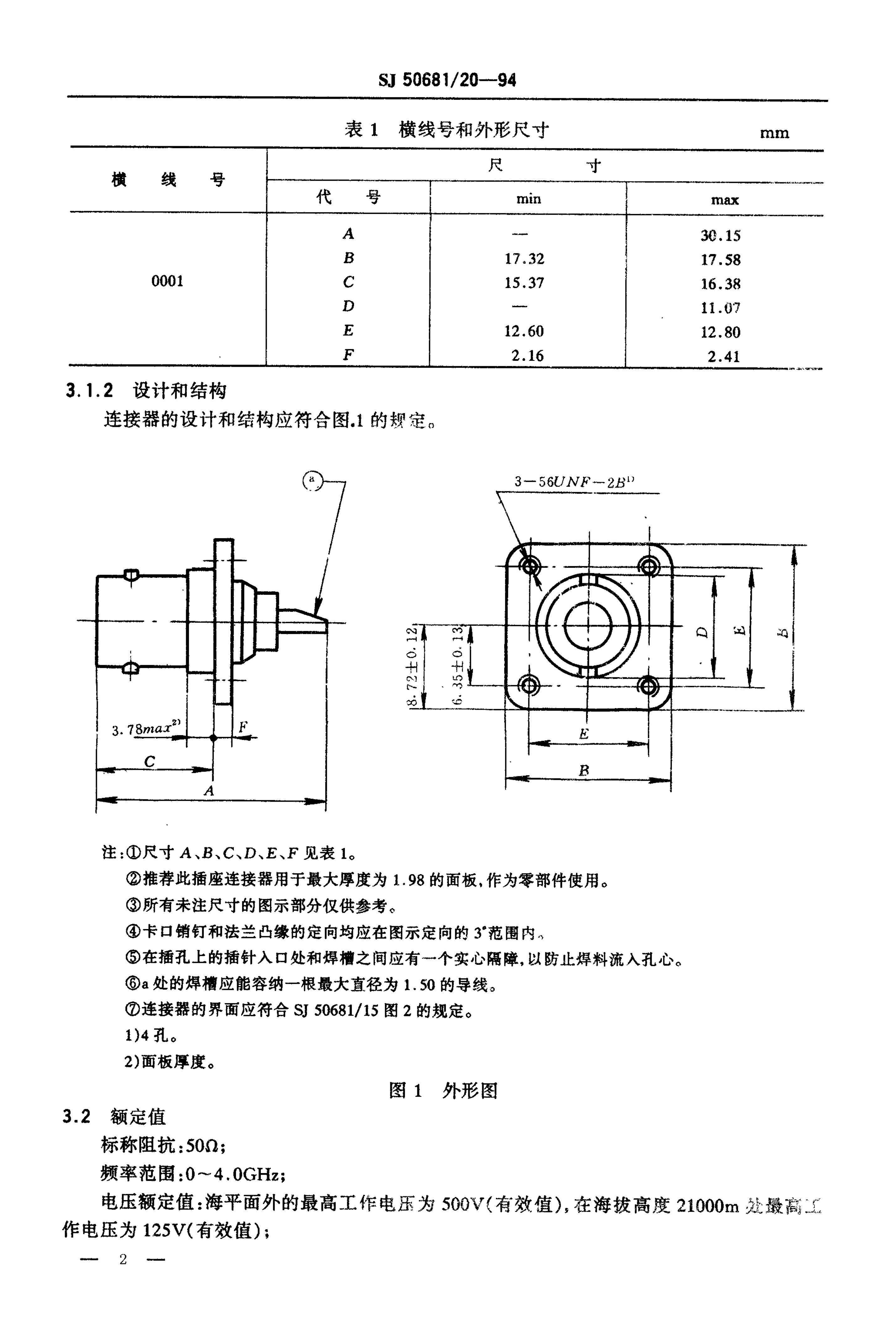 SJ 50681.20-1994 BNCϵ(ӵ)׽Ӵװ2Ƶͬϸ淶.pdf2ҳ