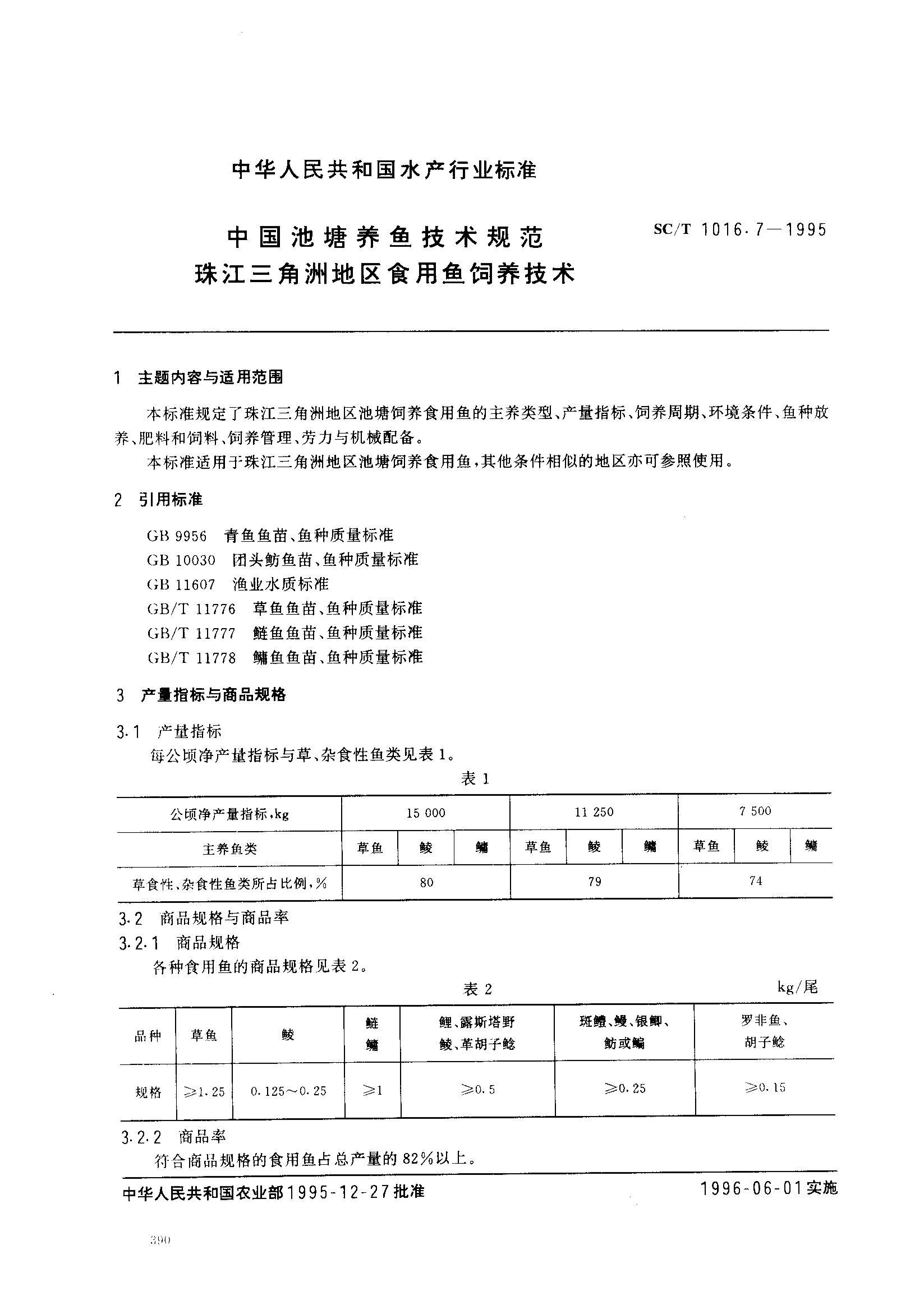 SC/T 1016.7-1995 й㼼淶 齭޵ʳ1ҳ