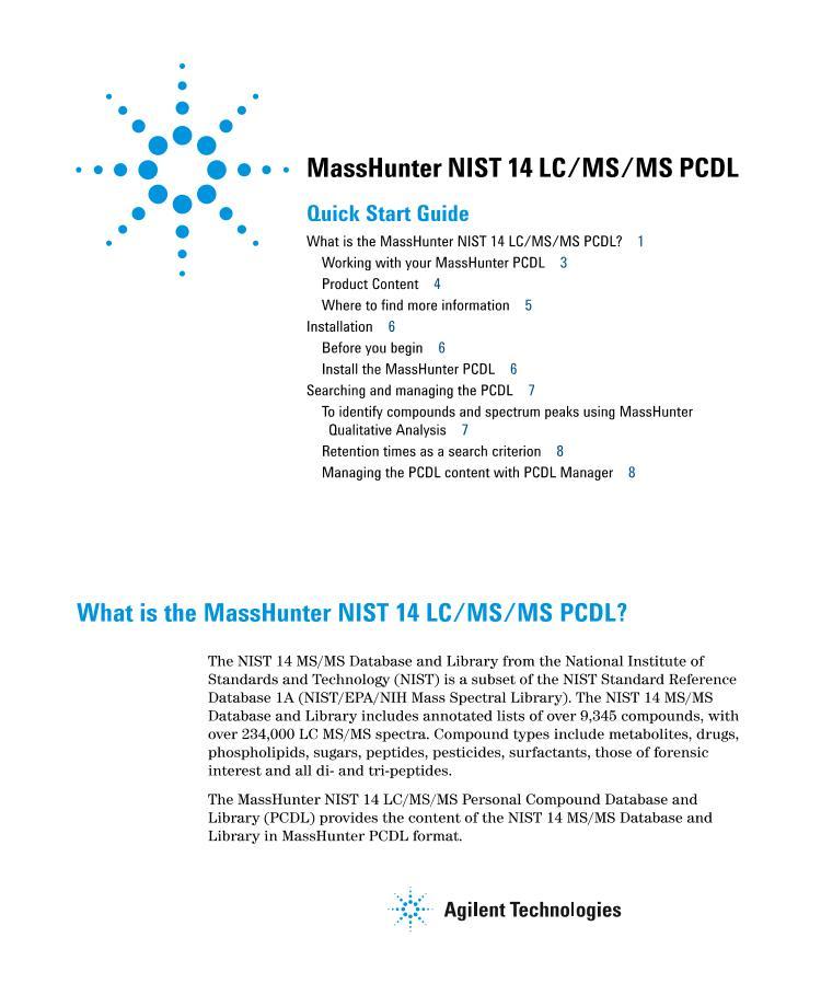 G4975-90001_NIST_PCDL_QuickStart.pdf1ҳ