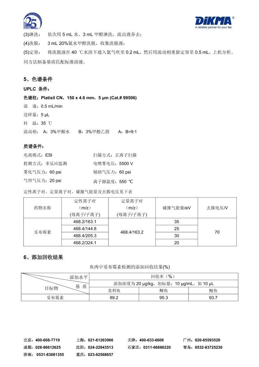 ײùصĲⶨSPE-UPLC-MS/MS2ҳ