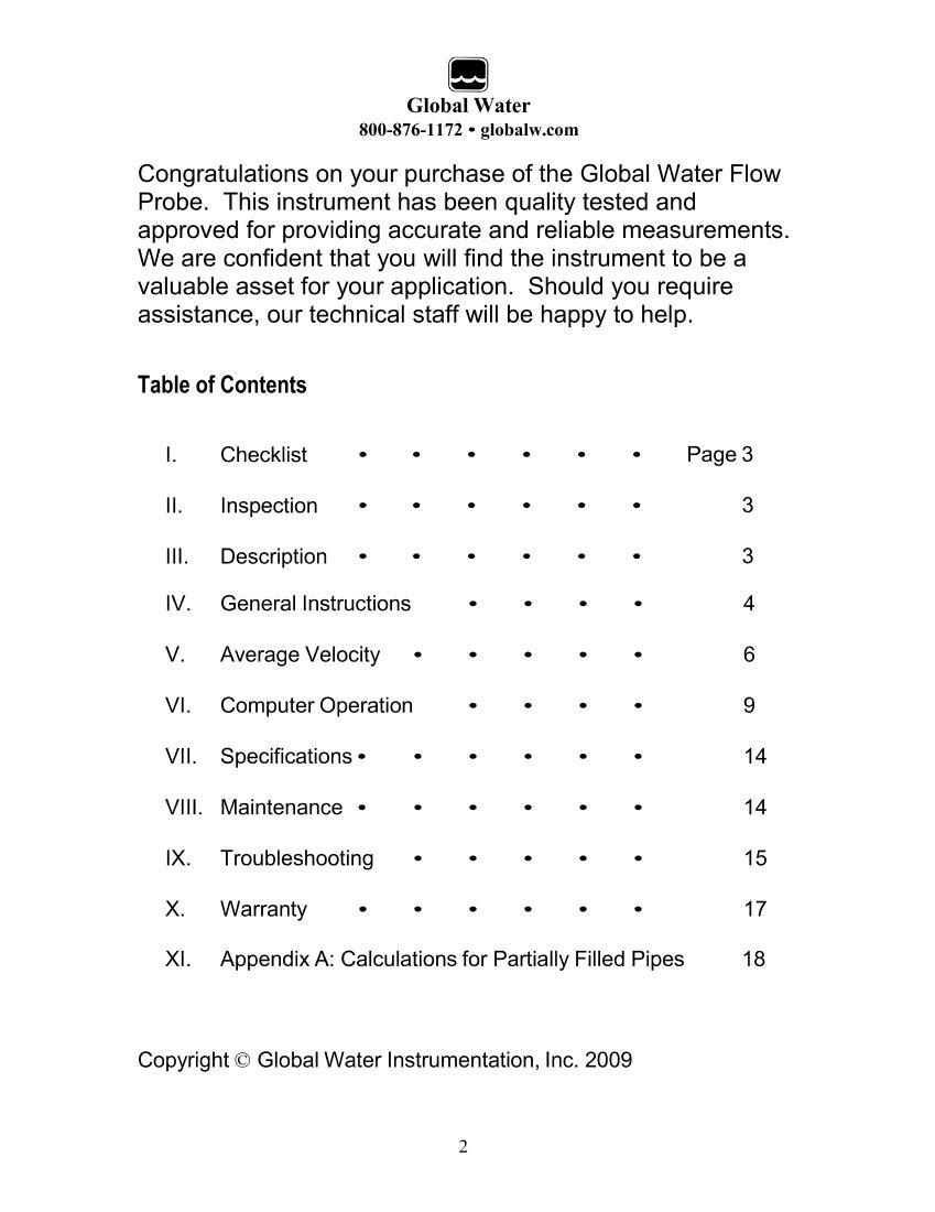 FP111-FP211-FP311 Global Water Flow Probeûֲ2ҳ