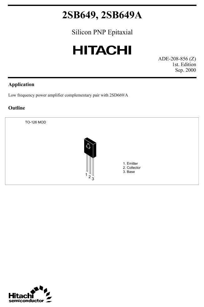 2SB649X  1W  160V  PNPСܣ.PDF1ҳ