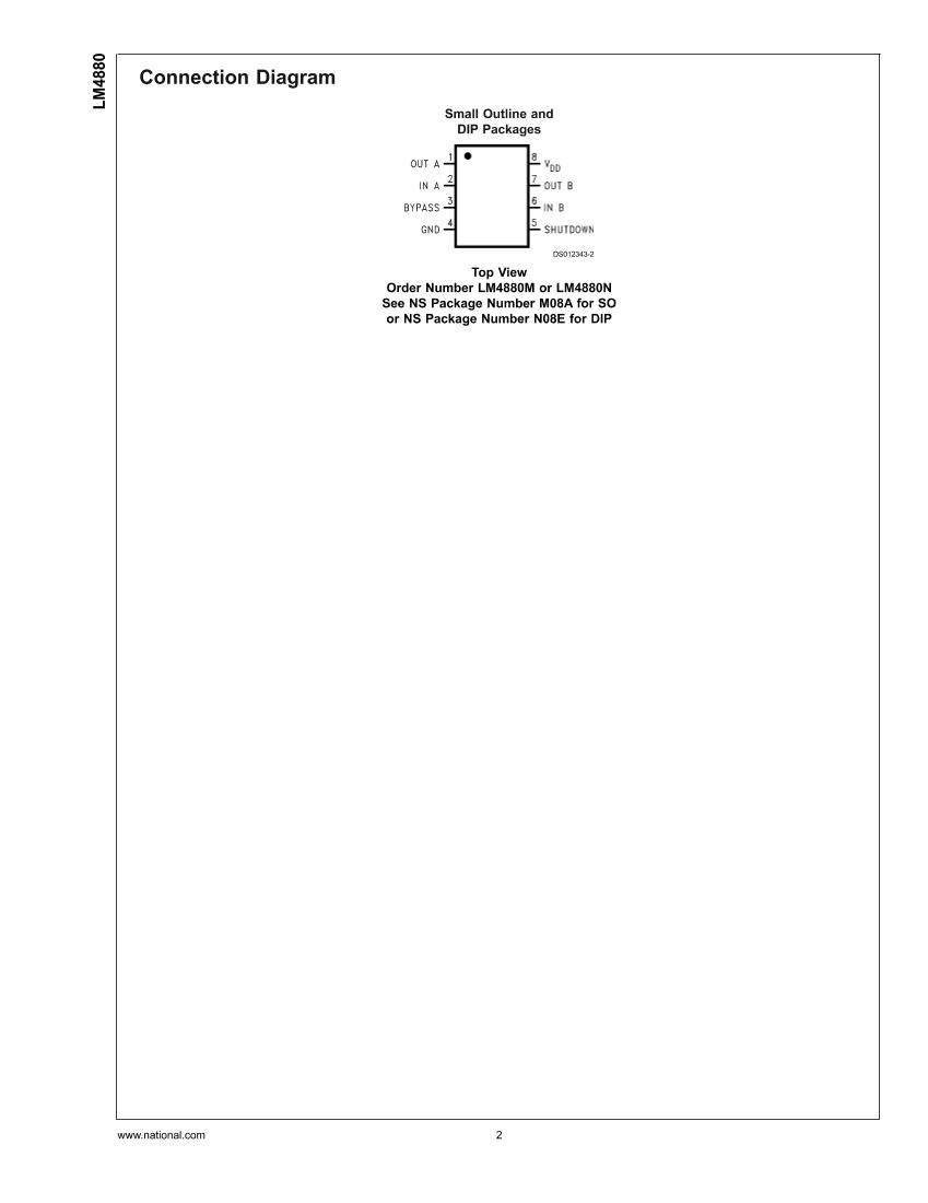 LM4880250mw 2ͨ  ƵŴIC.PDF2ҳ