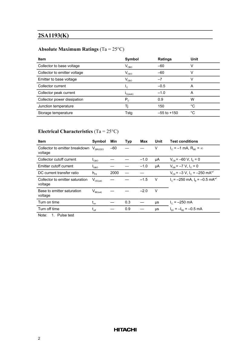 2SA1193X  900mW  60V  PNPСʸܣ.PDF2ҳ