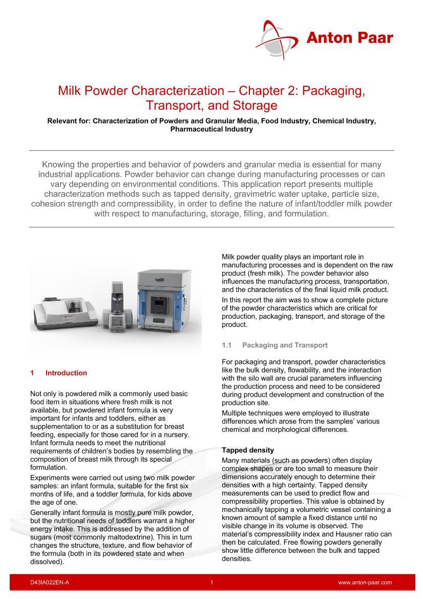 Milk Powder Characterization Chapter1ҳ