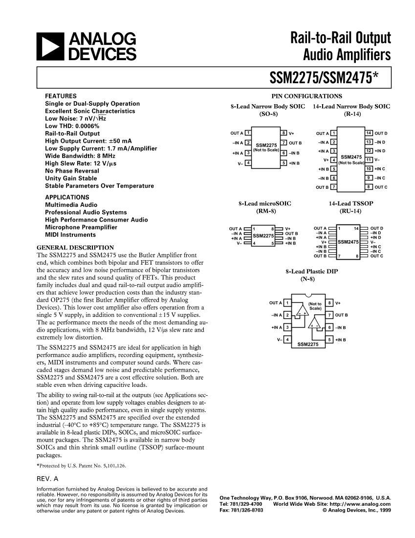 SSM2275   2ͨ   ƵŴIC .PDF1ҳ