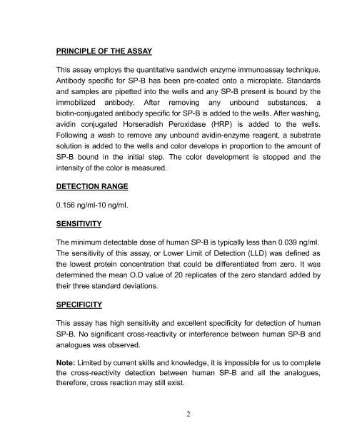 ˷αصB(SP-B)ELISA Kit˵2ҳ