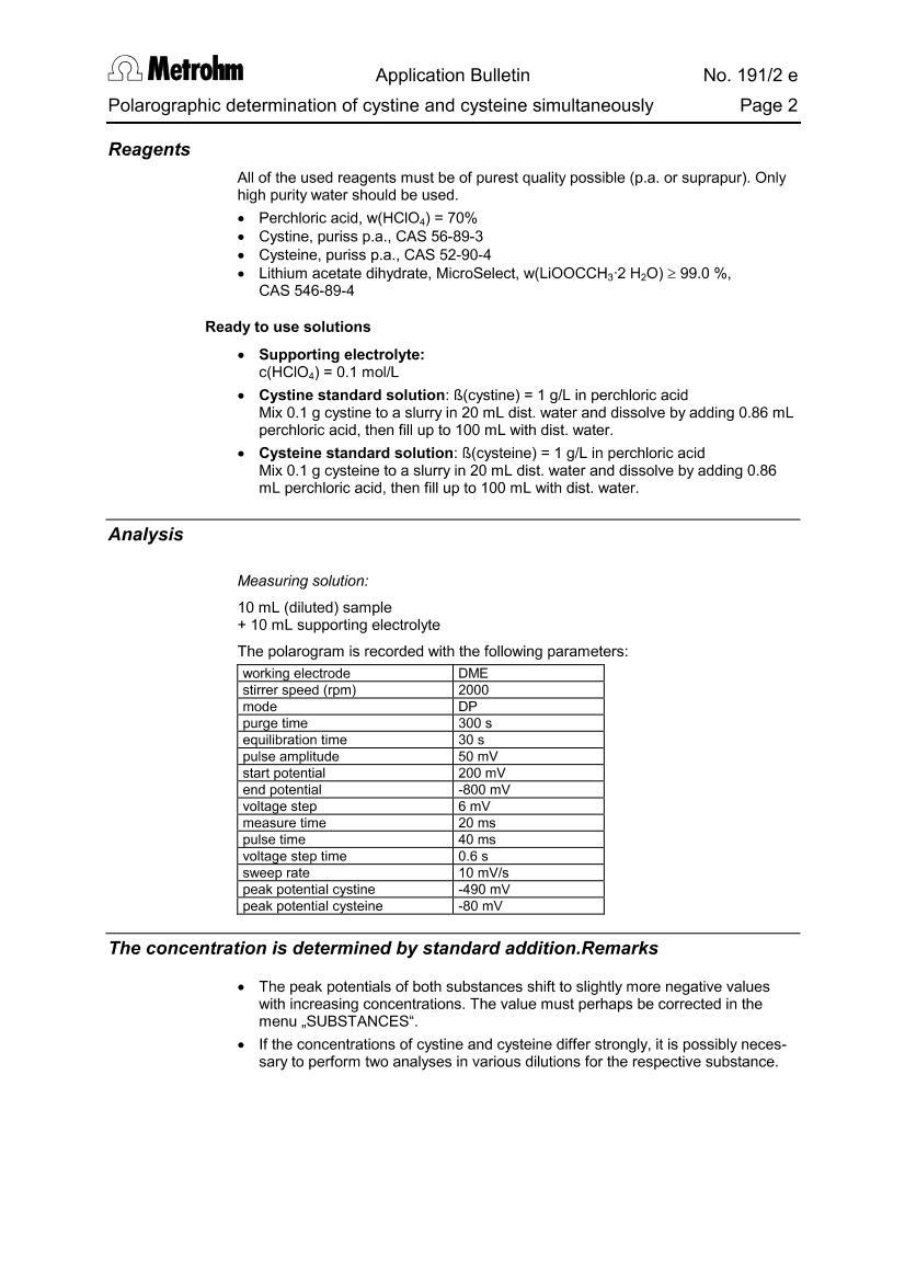 Polarographic determination of cystine2ҳ