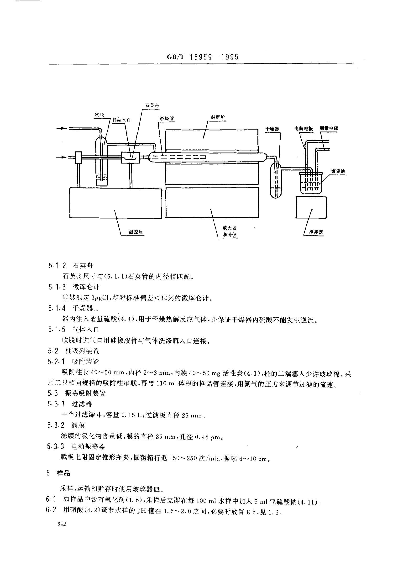 GB/T 15959-1995 ˮʿл±(AOX)Ĳⶨ-΢ط3ҳ