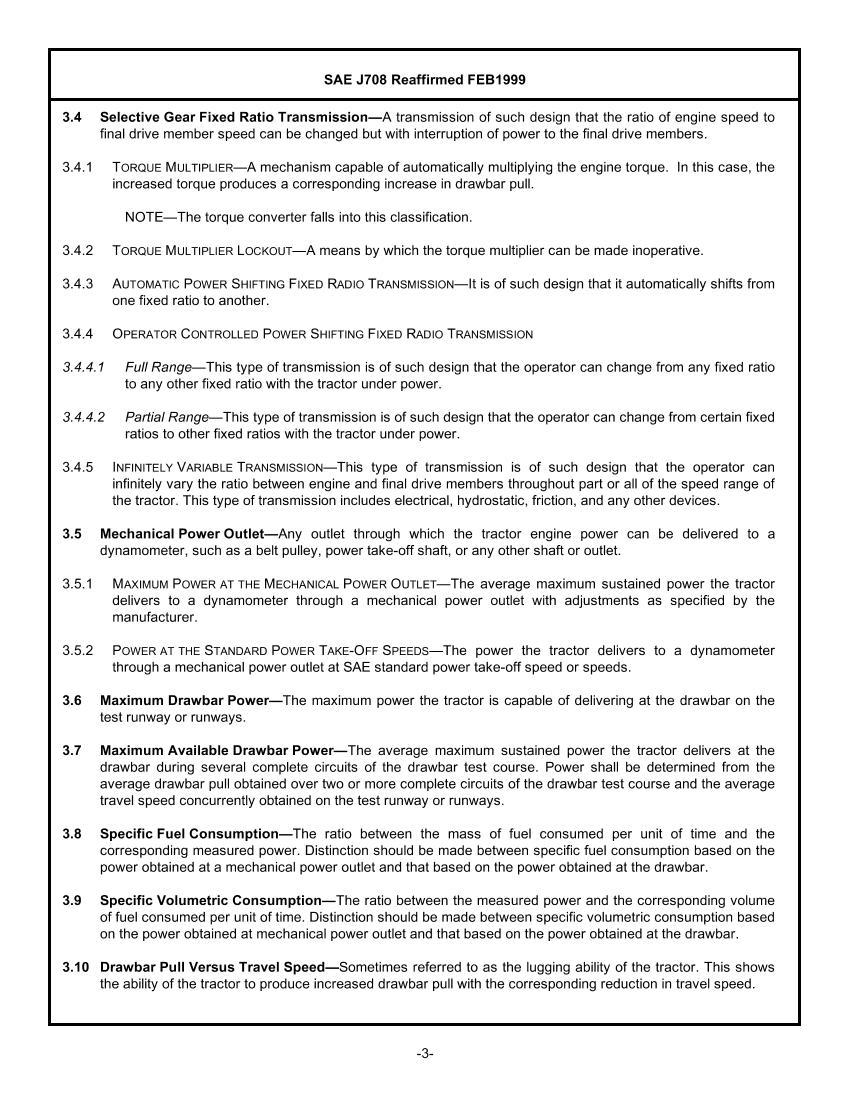 SAE J708 Agricultural Tractor Test Code3ҳ