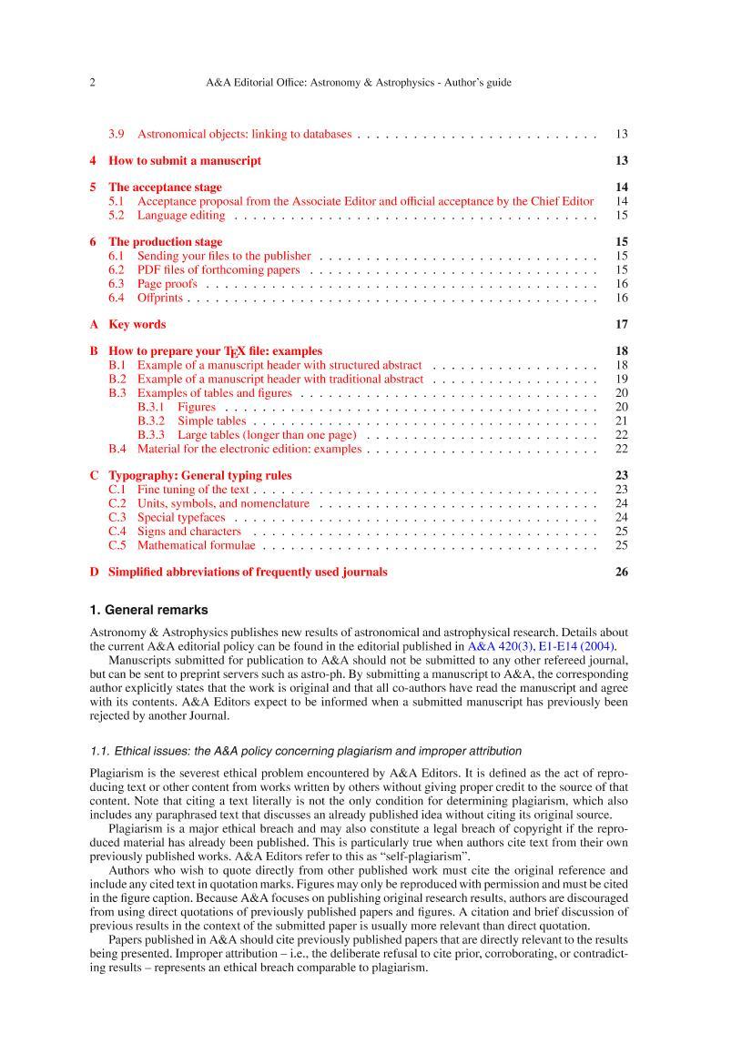 Astronomy & Astrophysics - Authors guide2ҳ