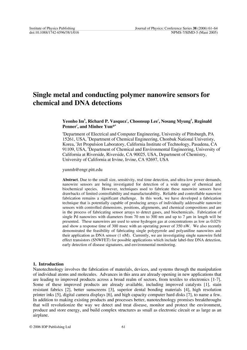 single metal and conducting polymer1ҳ