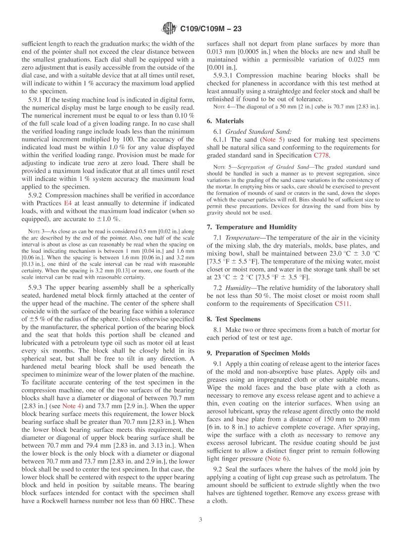 ASTM C109_C109M-2023 Standard Test Method for Compressive Strength of ...