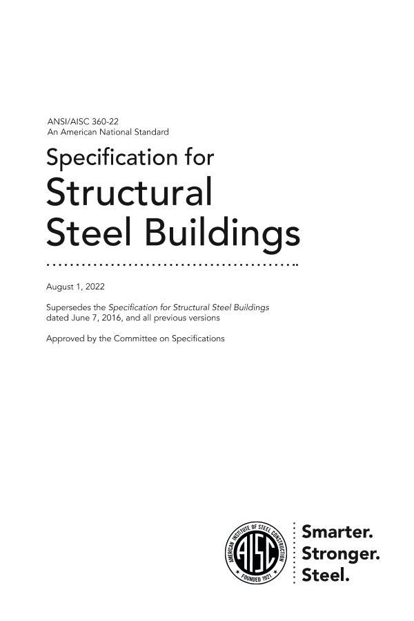 Aisc 360 10.pdf ANSI AISC 360-2022 Specification for Structural Steel Buildings.pdf_免费 ...