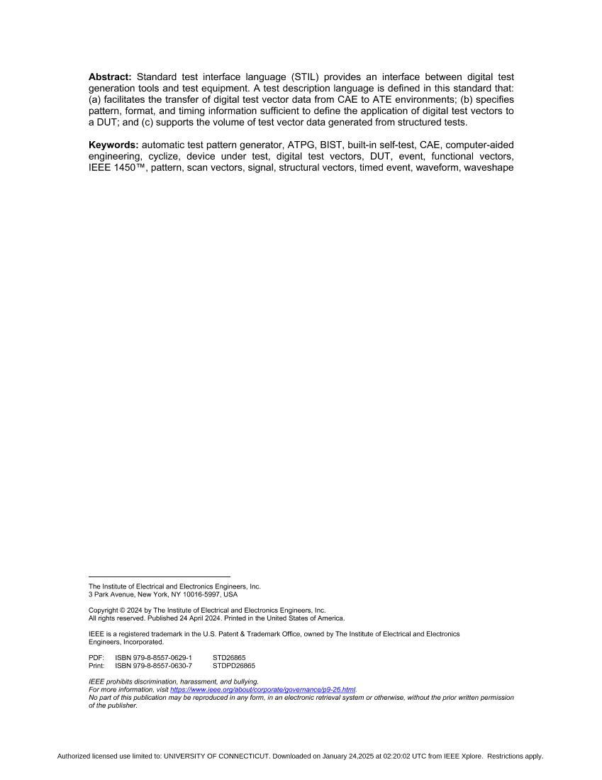 Ieee Stil Pattern Example IEEE 1450-2023 IEEE Standard Test Interface Language (STIL) for Digital ...